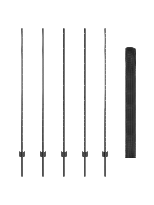 Keermestatud traadi tara 10 u posti hall 1.6x10 m teras