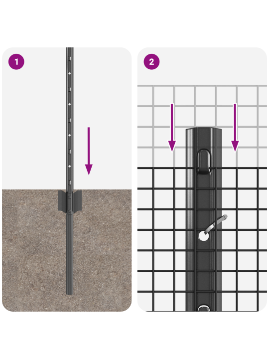 Keermestatud traafikaed 11 u postiga hall 0.4 x 25 m teras