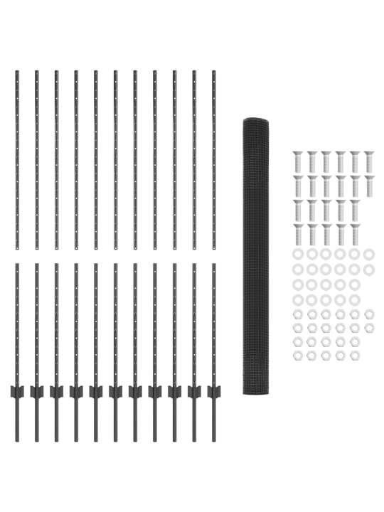 Torustatud traat aed 22 u postidega hall 1.6x25 m teras