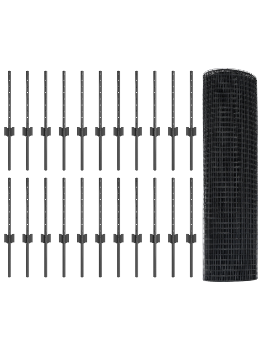 Keeratav traadi aed 22 üksuses hall 0.4x50 m teras