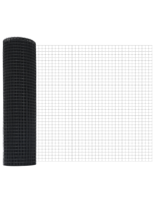 Hall keevitatud traadiai koos 22 postiga 0.6x50 m teras