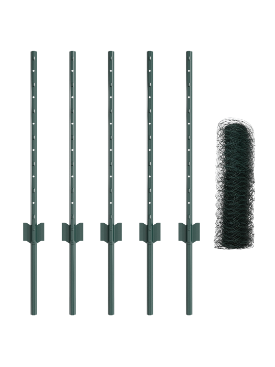 Aia postid 11 tk u-channel roheline 120 cm teras