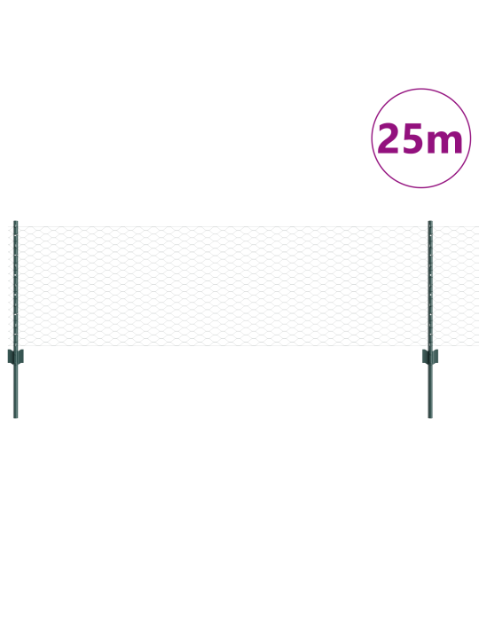 Aia postid 11 tk u-kanal roheline 60 cm teras