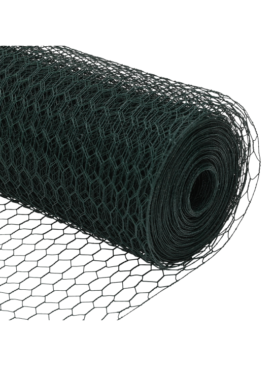 Aed 2 komplekti roheline metall, plast 25 x 1 m aed vastupidav