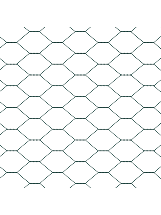 Kuusnurkne aedade komplekt 2 tk roheline metall 25 x 1.5 m