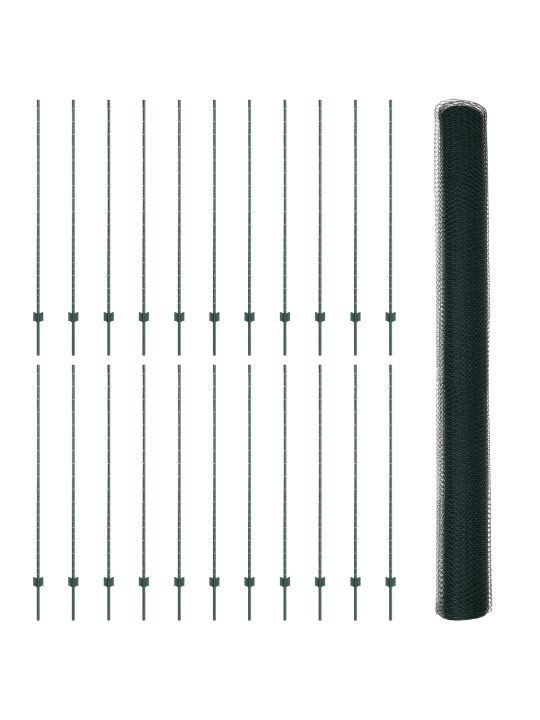 Aia postid 11 tk u-kanal roheline 160 cm teras