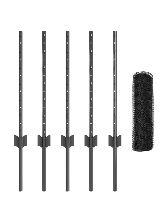 Aiapostid 5 tk u-kanal hall 60 cm terasest