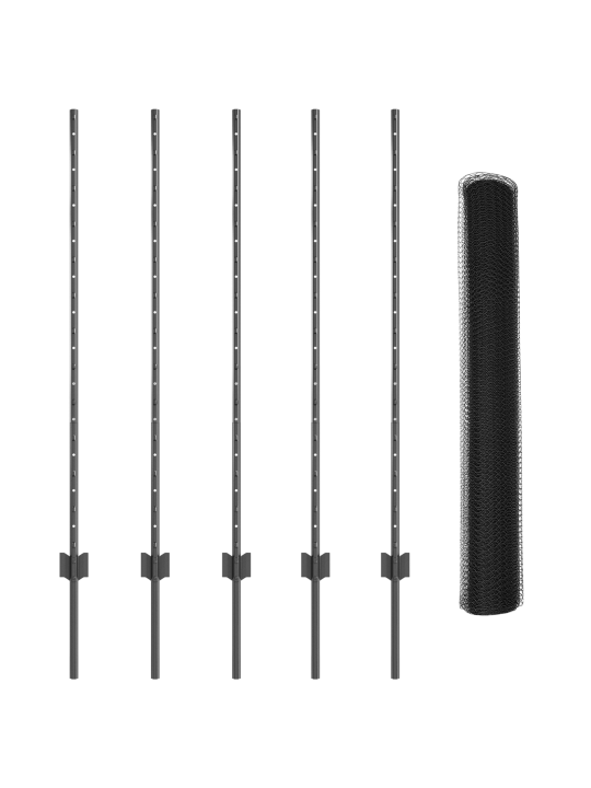 Aiapostid 10 tk u-kanal hall 120 cm teras