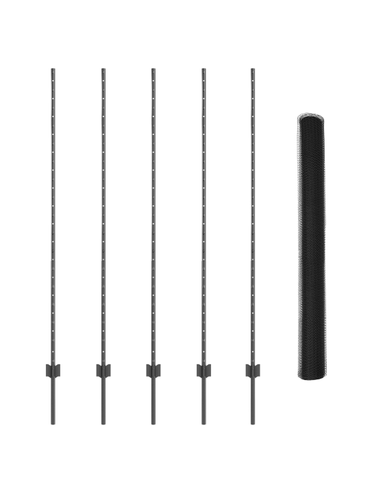 Aiapostid 10 tk u-kanal hall 160 cm teras