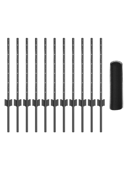 Aiapostid 11 tk u-kanal hall 60 cm teras