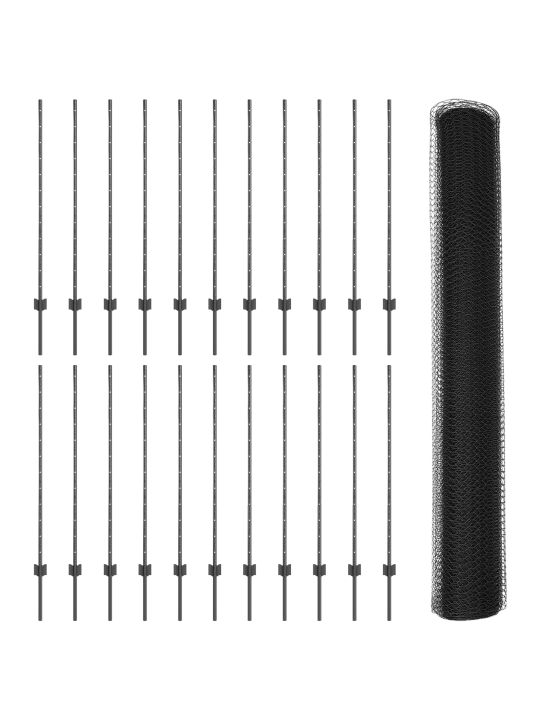 Aiapostid 22 tk u-kanal hall 120 cm teras