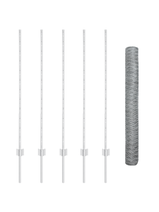 Aia postid 10 tk u-kanal 120 cm tsingitud teras