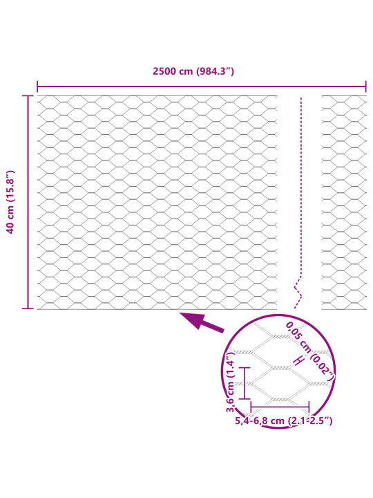 Aia postid 11 tk u-kanal 40 cm tsingitud teras