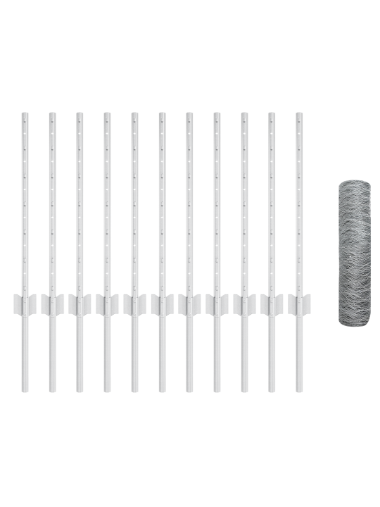 Aia postid 11 tk u-kanaal 60 cm tsingitud teras