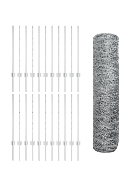 Aia postid 11 tk u-kanal 80 cm galvaniseeritud teras