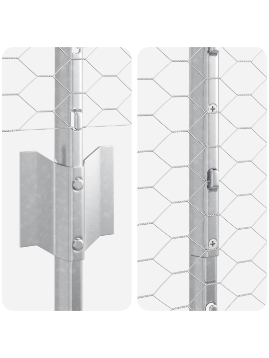 Aia postid 22 tk u-kanaal 160 cm galvaniseeritud teras