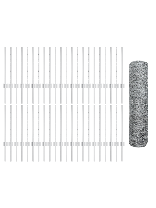 Aia postid 11 tk u-kanal 60 cm galvaniseeritud teras