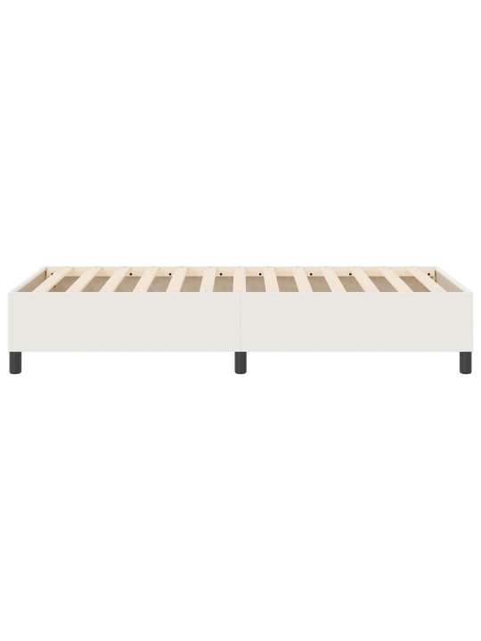 Üksik box spring voodi kreemjas korduroo kangas