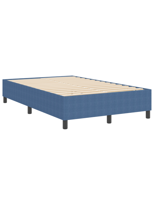 Box spring voodi sinine väike kaheinimesevoodi kortsriie