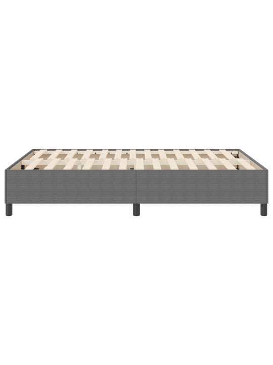 Box spring voodi helehall 140x200 cm korduurkangas