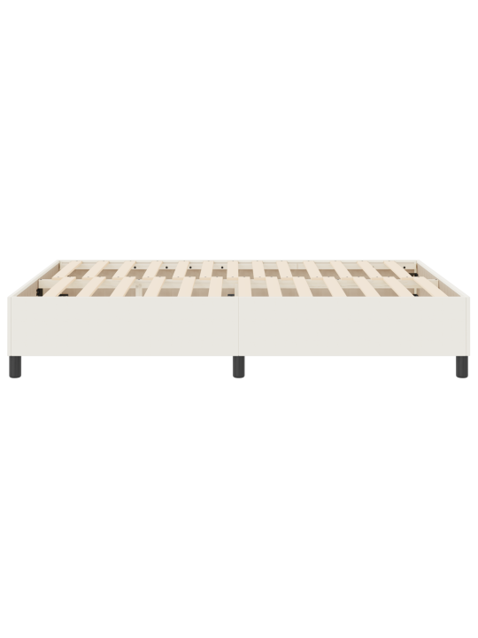 Box spring voodi kreemjas 140x200 cm korduroo kangas