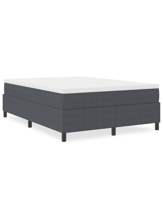 Box spring voodi tumedas hallis 160x200 cm korduurkangas