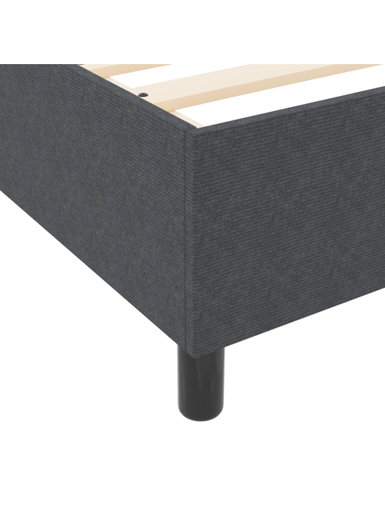 Box spring voodi tumedashall super king korduroo kangas