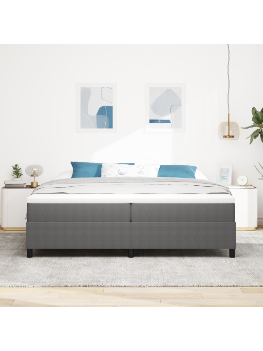 Voodi põhi helehall 200x200 cm korduurkangas