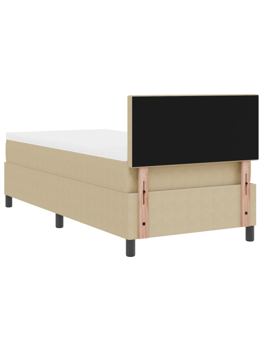 Peadivaani voodi madratsi värviga beež 90x200 cm koodri kangas