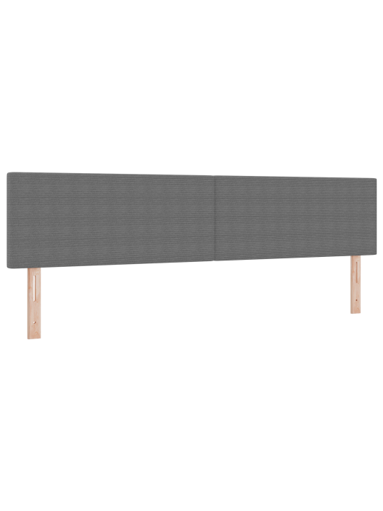 Kastmadrats koos madratsiga helehall 200x200 cm kordne kangas