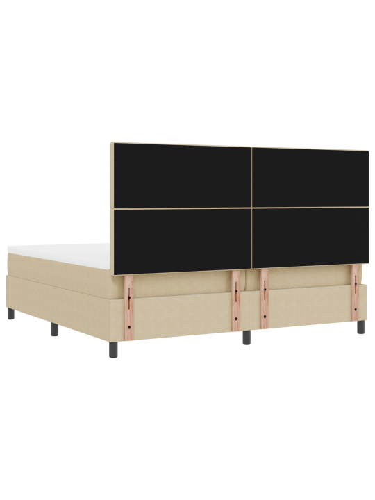 Kastpringvoodi koos madratsiga hele roheline hall 200x200 cm korduroo kangas