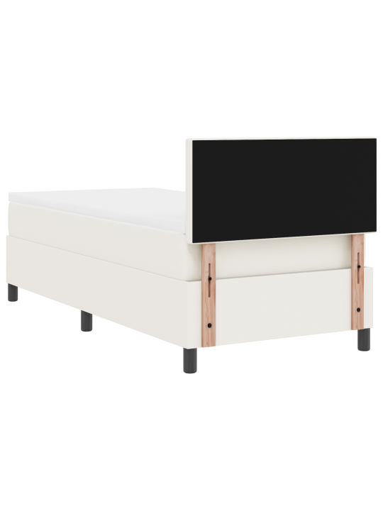 Karpvoodi koos madratsi ja led-iga kreem 100x200 cm sari fliis