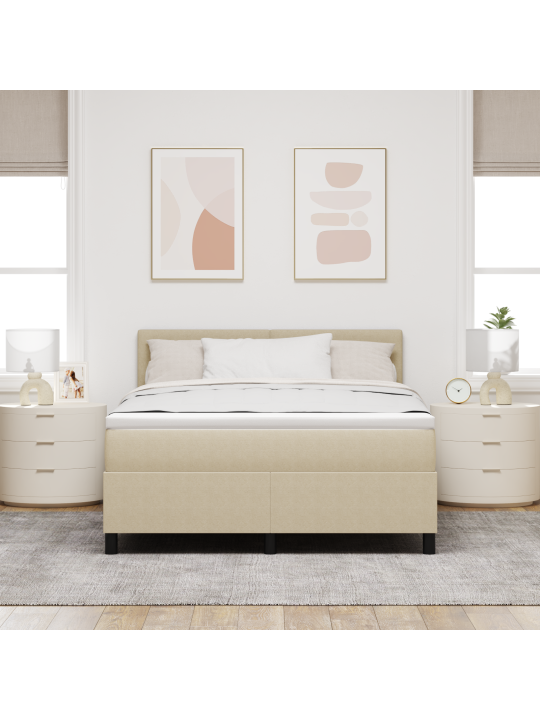 Paatvoodi madratsi ja led valgusega roheline hall 140x200 cm korduroovi kangas