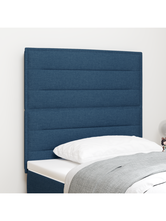 Voodipeat joonte disain sinine 80 cm kangas