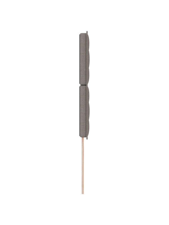 Voodiots joonte kujundus pruunikashall 100 cm kangas