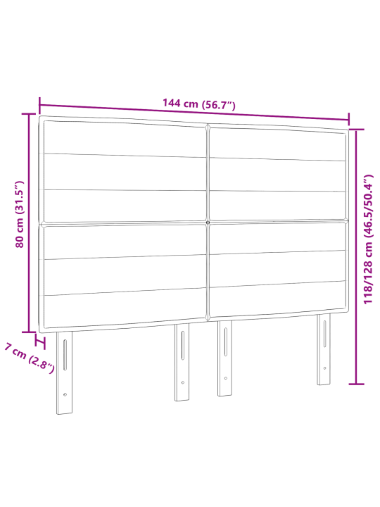 Voodiots rida disain tumehall 140 cm kangas