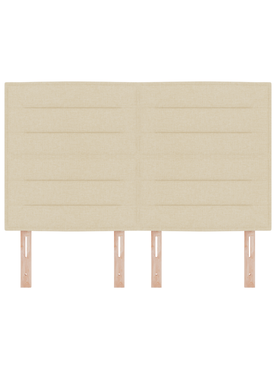 Voodipeat joonte disain kreemjas 160 cm kangas