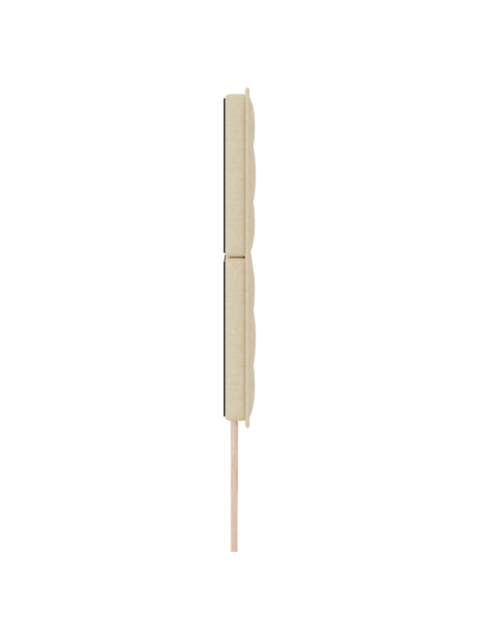 Voodipeat joonte kujundus kreemjas 180 cm kangas