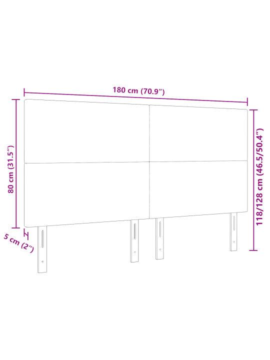 Voodipeatsi tavaline disain helehall 180 cm corduroy kangas