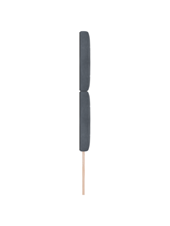 Voodipeats kristallnuppudega tuftitud tumehall 80 cm samet