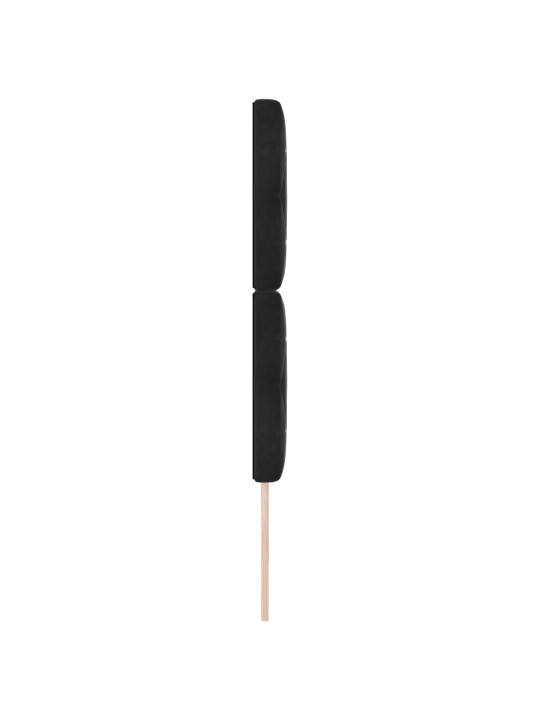 Voodiots krisnupuga tuftitud must 80 cm samet