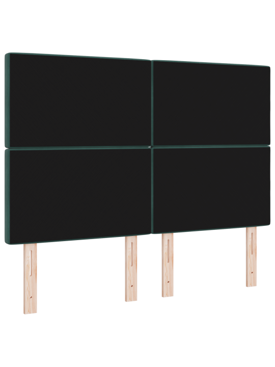 Voodiots kristallnuppudega tuftitud tumeroheline 140 cm samet