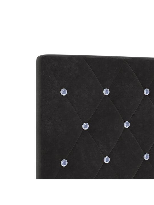 Voodipeat kristallnuppudega tufted must 200 cm samet