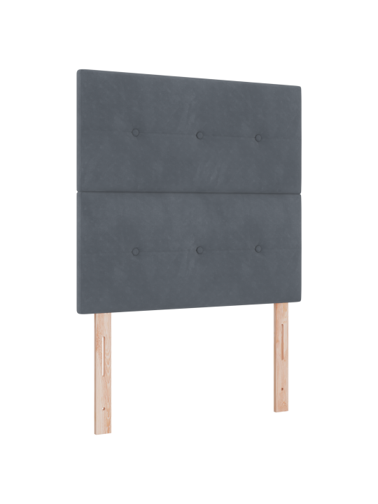 Pehmepealne nuppudega tumehall 80 cm samet