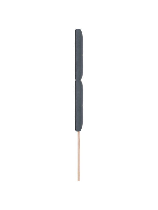 Pehmepealne nuppudega tumehall 80 cm samet