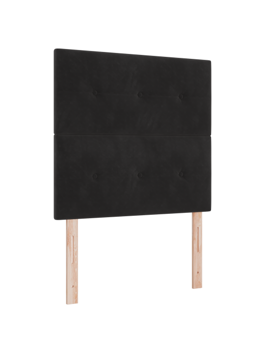 Peatoed nööpidega must 80 cm veluur