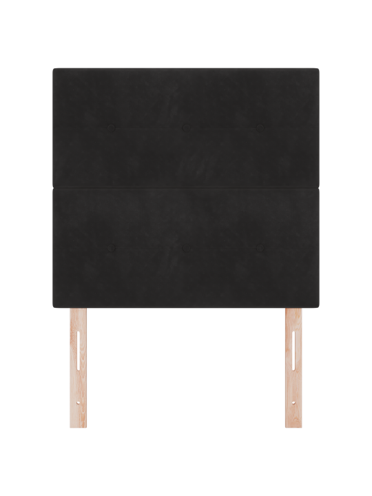 Peatoed nööpidega must 80 cm veluur