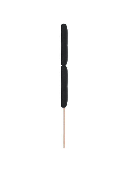 Peatoed nööpidega must 80 cm veluur