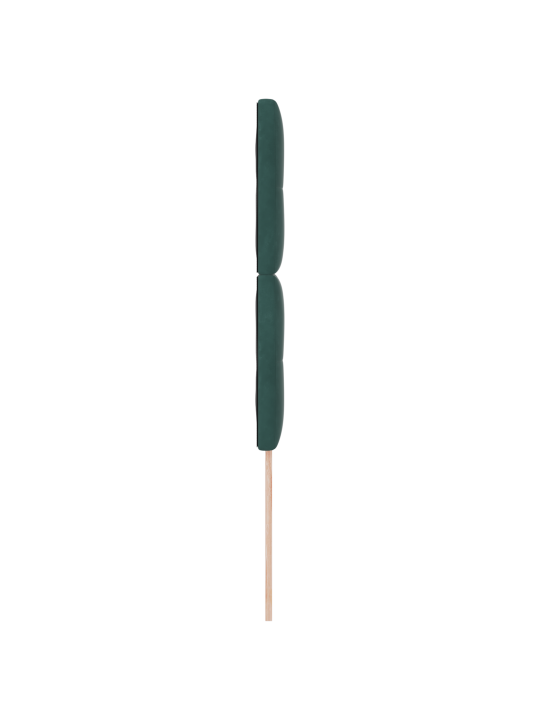 Voodipeats nupuga kootud tume roheline 90 cm samet