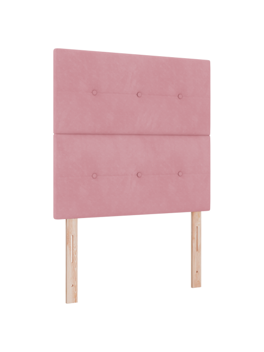 Voodipeats nupukestega roosa 100 cm samet